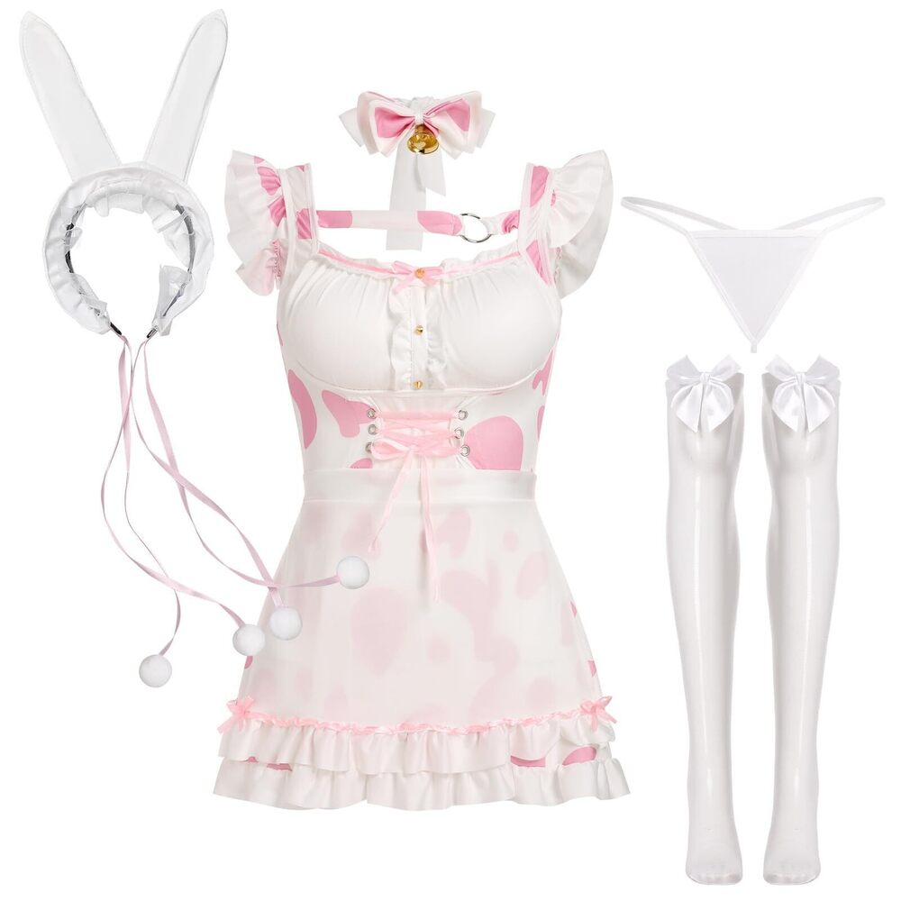 5749 Cute Cosplay Outfits Kawaii Anime Role Play Cow Kitten Ear Headband